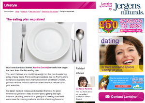 Azmina's nutrition tips on Lorraine Show Azmina's nutrition tips on Lorraine Show